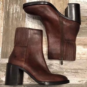 NEW~FRYE BROWN LEATHER BOOTS~WOMENS SZ 36/6.5